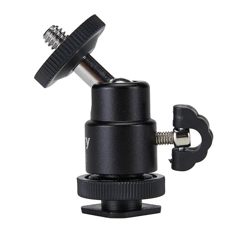 JMARY BH-02 360-Degree Rotating Tripod Adapter with 1 / 4 Screw for LED Lights, Monitors, Mic, Camera JMARY BH-02 360-Degree Rotating Tripod Adapter with 1 / 4 Screw for LED Lights, Monitors, Mic, Camera